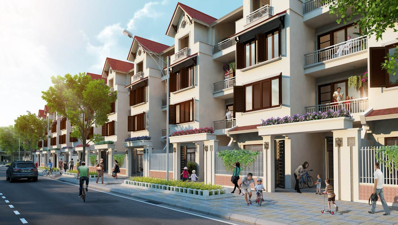 Bán shophouse bàn giao thô giá tốt The One Central Gamuda City Yên Sở hướng Tây Bắc