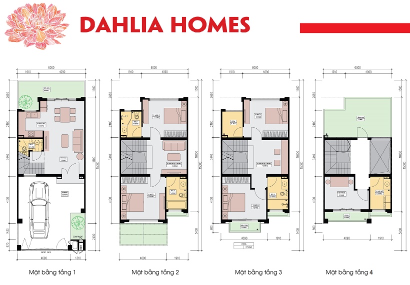 Thiết kế Liền kề Dahlia Homes Giai đoạn 4: Sự Khác biệt từ Gamuda Land