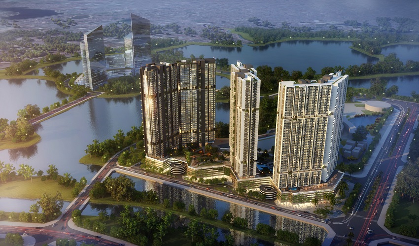 Vị trí căn hộ chung cư Gamuda City Yên Sở